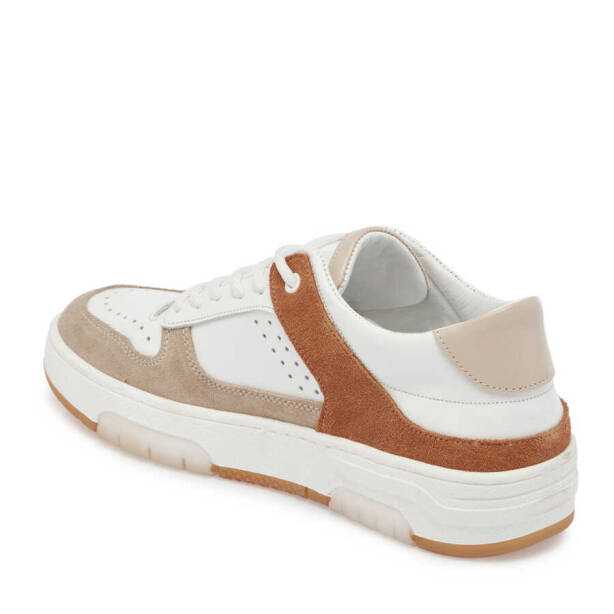 Bej Hakiki Süet Deri Kadın Sneaker - K24I1AY67307-Q2F - 3