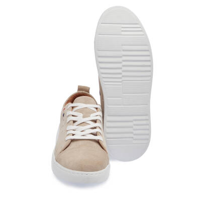 Bej Süet Deri Kadın Sneaker - K24I1AY67337-B79 - 4