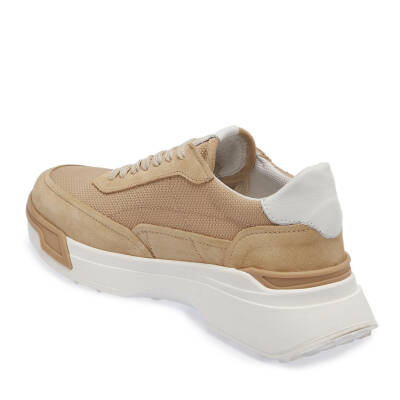 Bej Süet Deri Kadın Sneaker - K24I1AY67370-B79 - 2