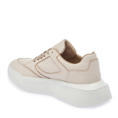  Bej Süet Deri Kadın Sneaker - K24I1AY67497-B19 - 2