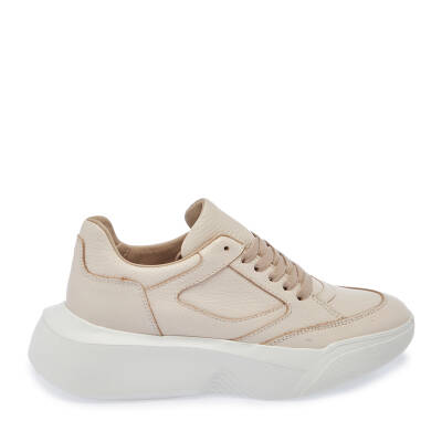  Bej Süet Deri Kadın Sneaker - K24I1AY67497-B19 - 3
