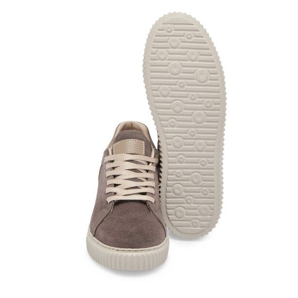 Bej Süet Deri Kadın Sneaker - K24S1AY67593-T86 - 4
