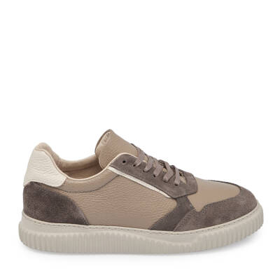 Bej Süet Deri Kadın Sneaker - K24S1AY67594-T86 - 3