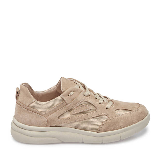 Bej Süet Deri Kadın Sneaker - K24S1AY67644-B79 - 1