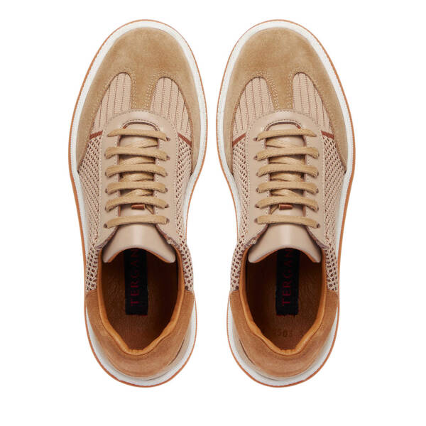 Bej Süet Deri Kadın Sneaker - K25I1AY68120-B79 - 5