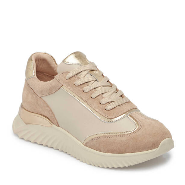 Bej Süet Deri Kadın Sneaker - K25S1AY68164-B79 