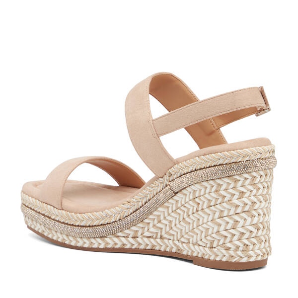 Bej Tekstil Kadın Sandalet - K26Y1SN68723-L0Q - 4