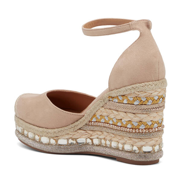 Bej Tekstil Kadın Sandalet - K26Y1SN68724-L0Q - 4