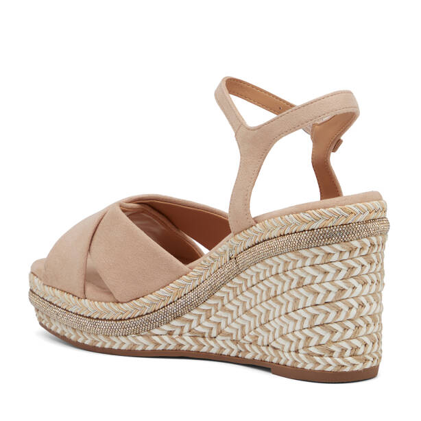 Bej Tekstil Kadın Sandalet - K26Y1SN68725-L0Q - 4