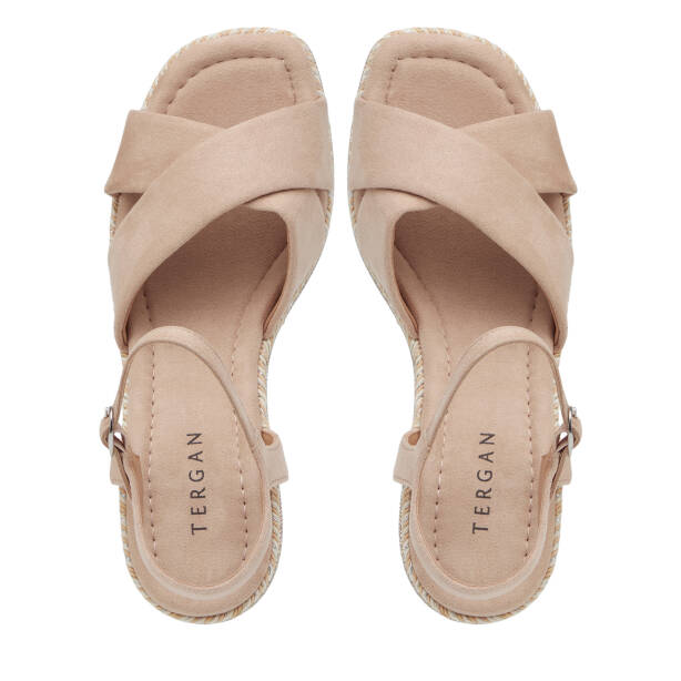 Bej Tekstil Kadın Sandalet - K26Y1SN68725-L0Q - 5