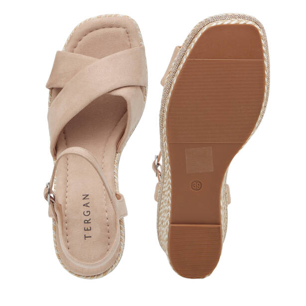 Bej Tekstil Kadın Sandalet - K26Y1SN68725-L0Q - 6