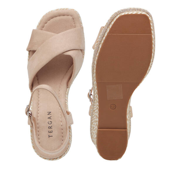 Bej Tekstil Kadın Sandalet - K26Y1SN68725-L0Q - 6