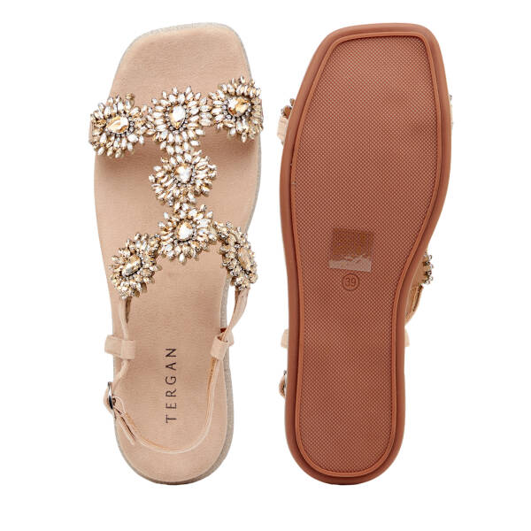 Bej Tekstil Kadın Sandalet - K26Y1SN68728-L0Q - 6