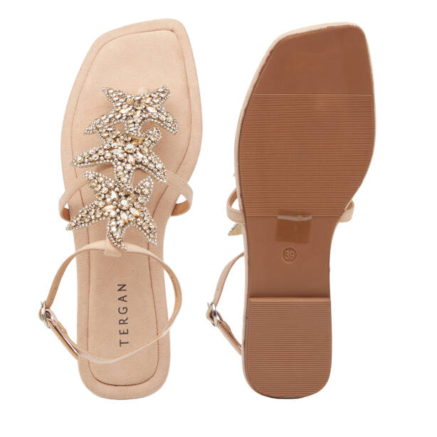 Bej Tekstil Kadın Sandalet - K26Y1SN68729-L0Q - 6