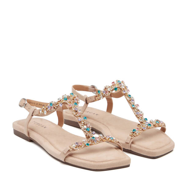 Bej Tekstil Kadın Sandalet - K26Y1SN68730-L0Q - 2