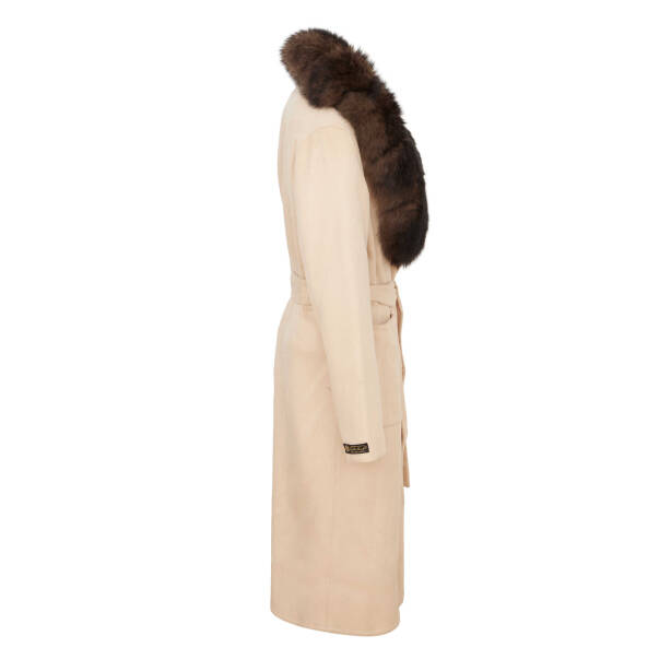 Bej Tekstil - Kürk Kadın Kürk Kaban - K23IKM320363-Q8A - 3