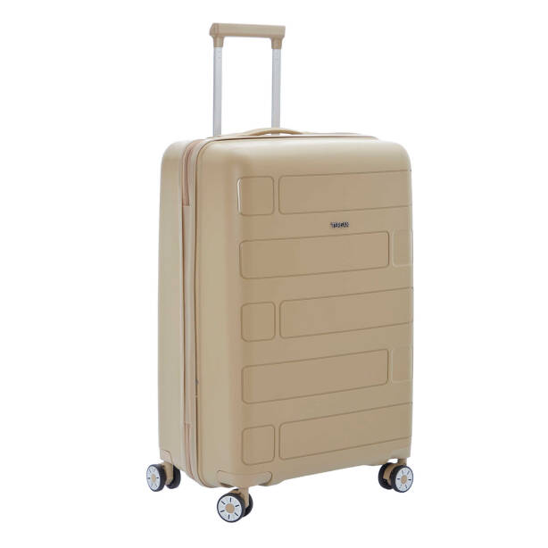 Bej Unisex Büyük Boy Valiz - S1SC00047228-D67 - 2