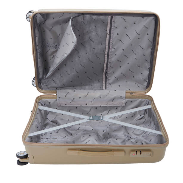 Bej Unisex Büyük Boy Valiz - S1SC00047228-D67 - 5