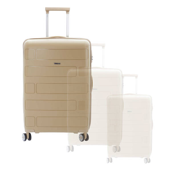 Bej Unisex Büyük Boy Valiz - S1SC00047228-D67 - 6