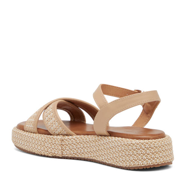 Bej Vegan Kadın Sandalet - K26Y1SN68721-R74 - 4