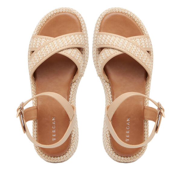 Bej Vegan Kadın Sandalet - K26Y1SN68721-R74 - 5