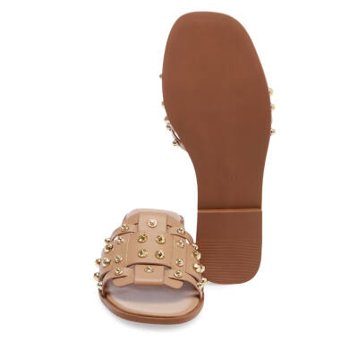  Bej Vegan Kadın Terlik - K24Y1TR67081-D67 - 4