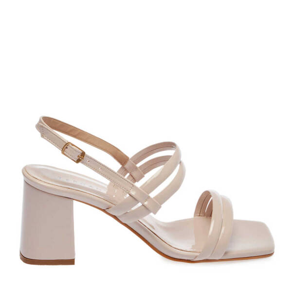 Bej Vegan Kadın Topuklu Ayakkabı - K24Y1AY67083-R72 - 3