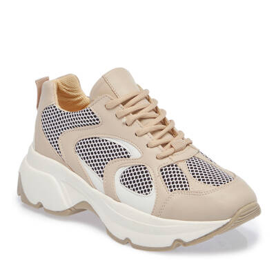  Bej Vegan-Tekstil Kadın Sneaker - K24I1AY67364-R74 | Bej 