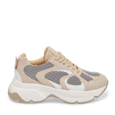  Bej Vegan-Tekstil Kadın Sneaker - K24I1AY67364-R74 - 3