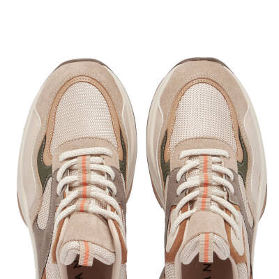  Bej Vegan-Tekstil Kadın Sneaker - K24S1AY67645-R74 - 5