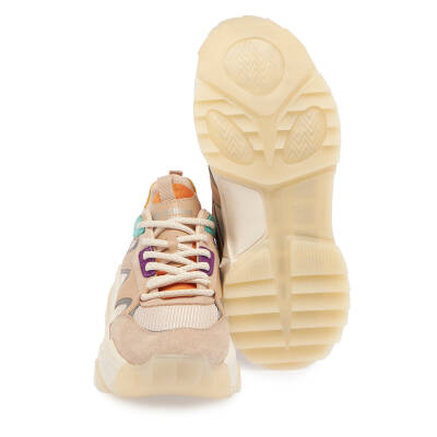 Bej Vegan - Tekstil Kadın Sneaker - K24S1AY67646-D67 - 4