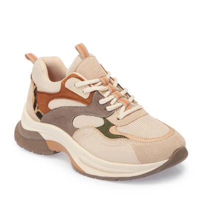 Bej Vegan-Tekstil Kadın Sneaker - K25S1AY68176-R74 - 1