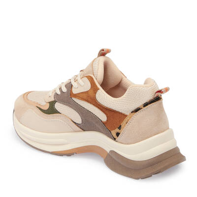 Bej Vegan-Tekstil Kadın Sneaker - K25S1AY68176-R74 - 2