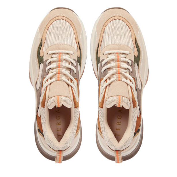 Bej Vegan - Tekstil Kadın Sneaker - K25S1AY68176-R74 - 5
