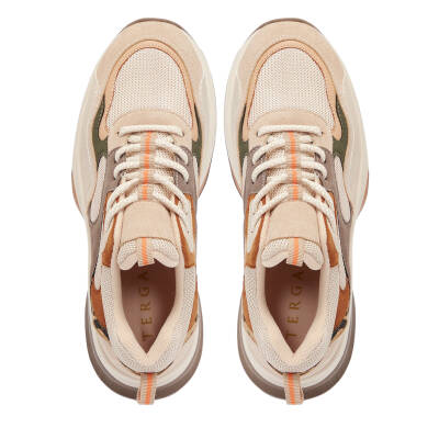 Bej Vegan-Tekstil Kadın Sneaker - K25S1AY68176-R74 - 5