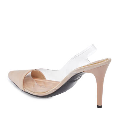  Bej Vegan-Tekstil Kadın Stiletto - K24I1AY67327-C37 | Bej - 2