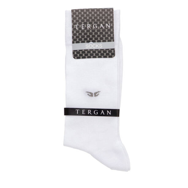 Beyaz Bambu Erkek Çorap - E26I1CR20322-D93 - Tergan