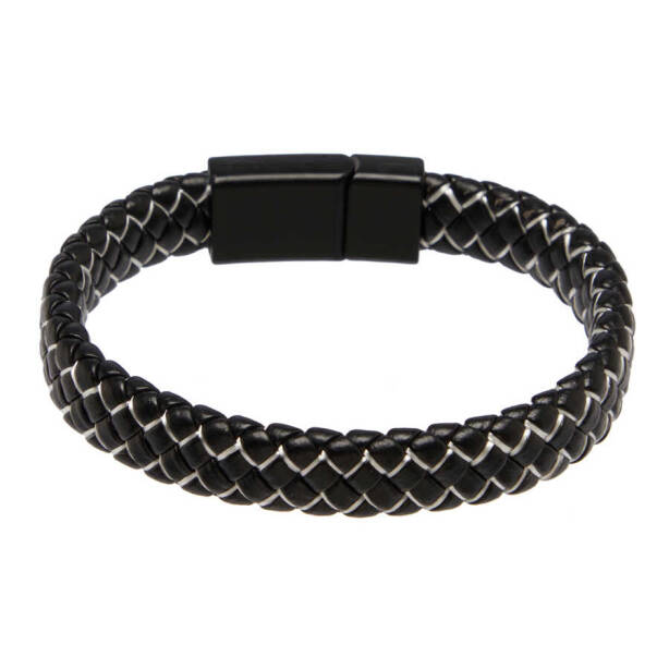 Beyaz Deri Erkek Bileklik - E1BLK0410223-D93 - 1