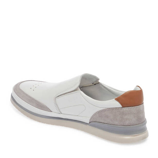 Beyaz Deri Erkek Casual Ayakkabı - E24I1AY56690-A26 - 2