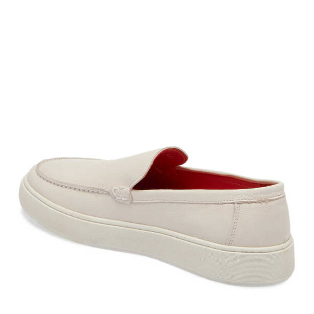 Beyaz Deri Erkek Casual Ayakkabı - E24I1AY56832-B69 - 2