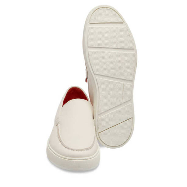 Beyaz Deri Erkek Casual Ayakkabı - E24I1AY56832-B69 - 4