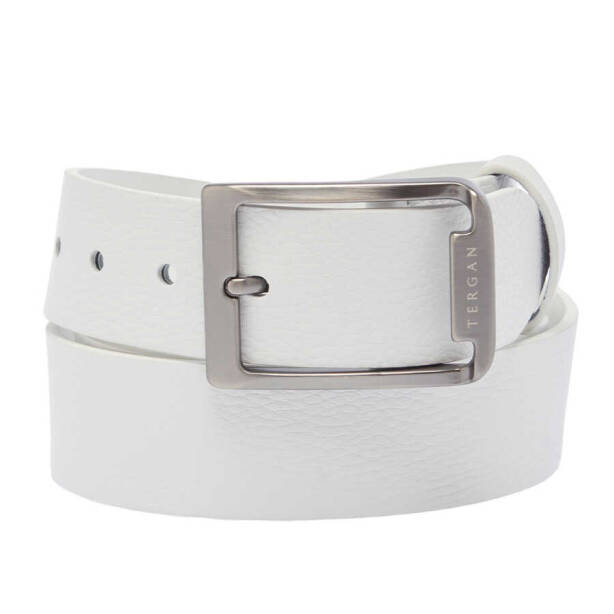 Beyaz Deri Erkek Kemer - S1EK00000360-D93 