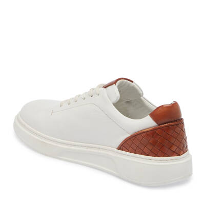  Beyaz Deri Erkek Sneaker - E23I1AY56200-C73 - 2