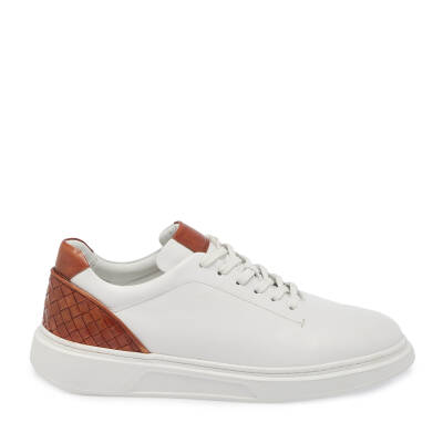  Beyaz Deri Erkek Sneaker - E23I1AY56200-C73 - 3