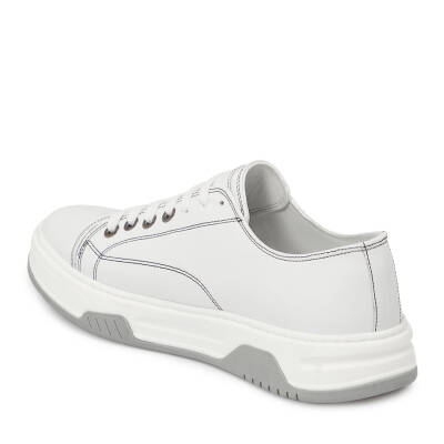  Beyaz Deri Erkek Sneaker - E24I1AY56604-A26 - 2