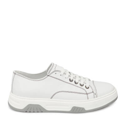  Beyaz Deri Erkek Sneaker - E24I1AY56604-A26 - 3