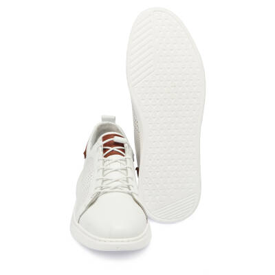  Beyaz Deri Erkek Sneaker - E24I1AY56608-A26 - 4