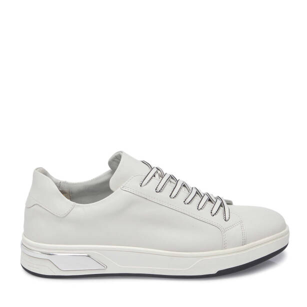 Beyaz Deri Erkek Sneaker - E24I1AY56616-A26 - 3