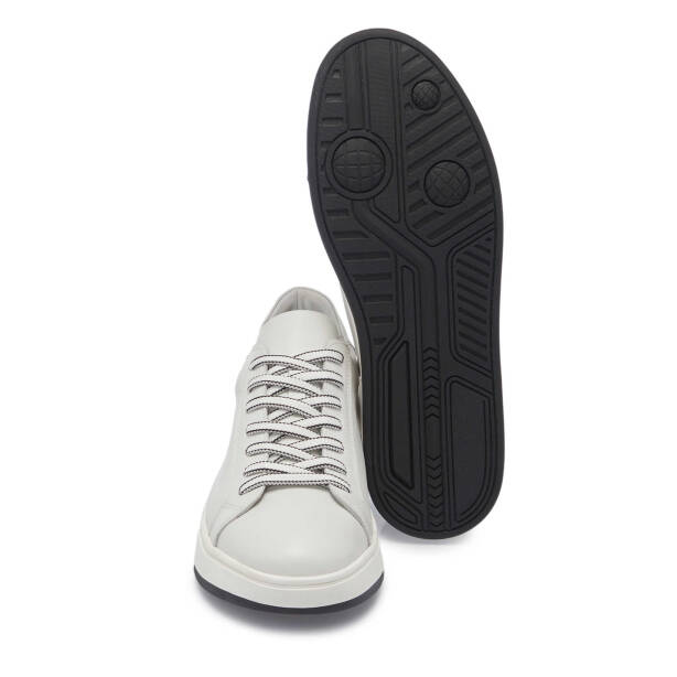 Beyaz Deri Erkek Sneaker - E24I1AY56616-A26 - 4