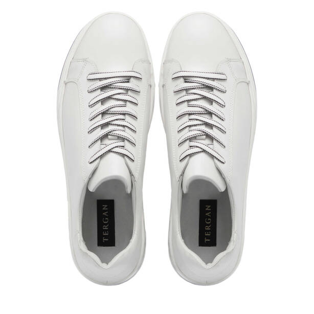 Beyaz Deri Erkek Sneaker - E24I1AY56616-A26 - 5